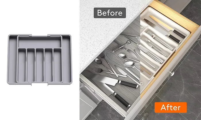 Silverware storage box