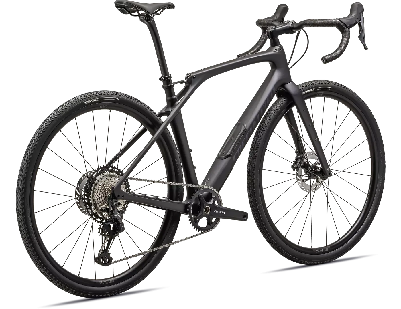 SPECIALIZED Diverge STR Comp Complete Gravel Bike Shimano GRX - SATIN METALLIC MIDNIGHT SHADOW/VIOLET GHOST PEARL