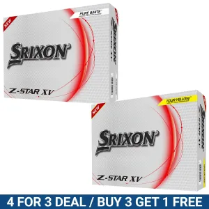 Srixon Z-Star XV Golf Balls - 4 FOR 3 DEAL
