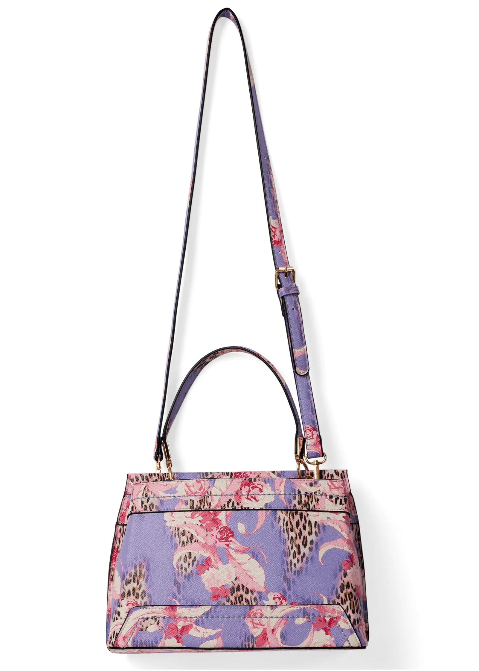 Structured Everyday Handbag - Purple Multi