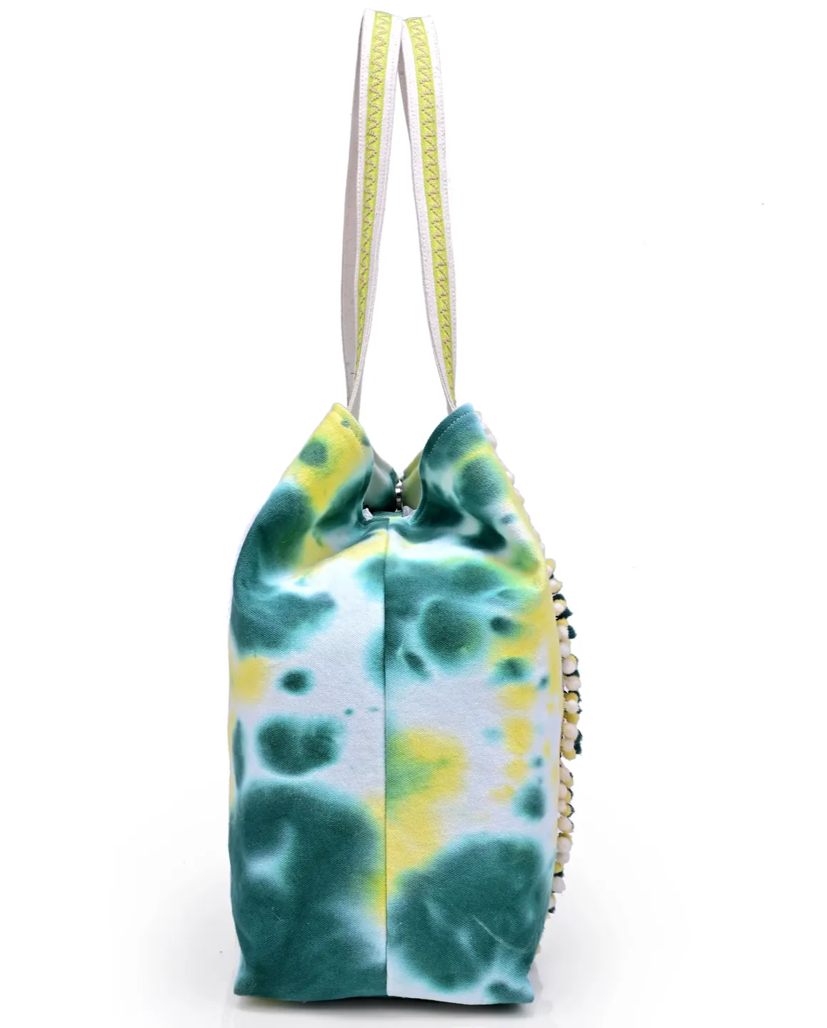 Tropical Leaf Tie Dye Tote