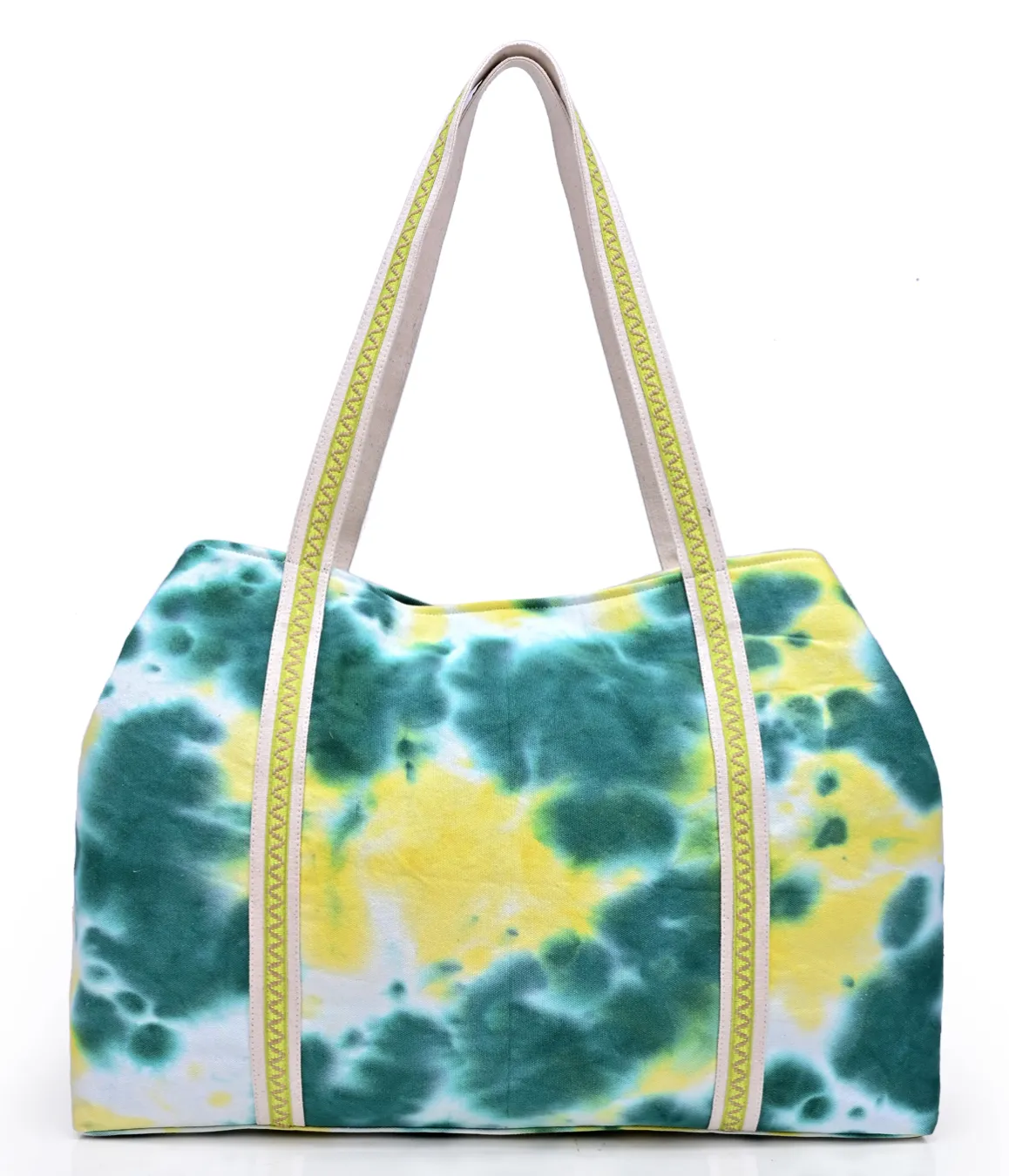 Tropical Leaf Tie Dye Tote