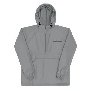 Upload your own text - Personalized Embroidered Champion Packable Jacket