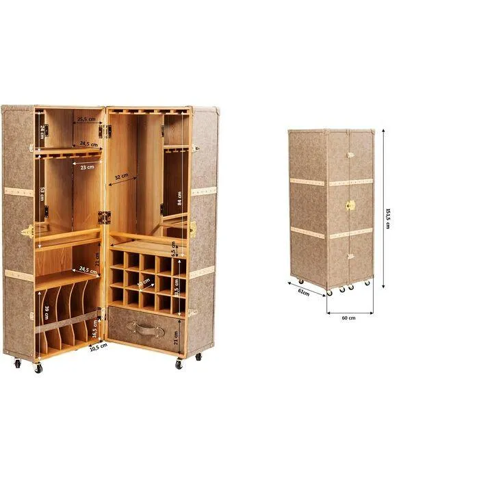 West Coast Mobile Bar Cabinet