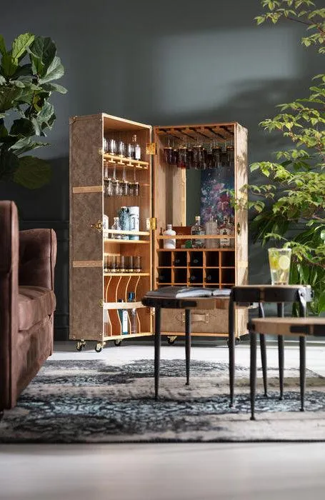 West Coast Mobile Bar Cabinet