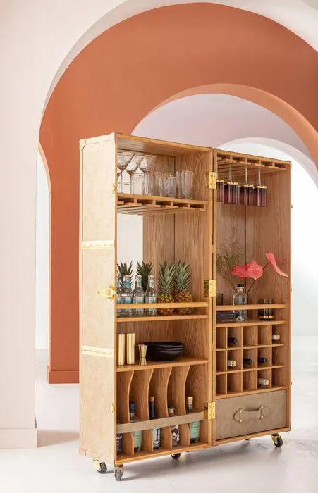West Coast Mobile Bar Cabinet
