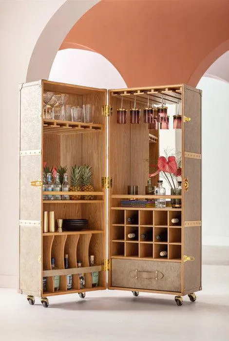 West Coast Mobile Bar Cabinet
