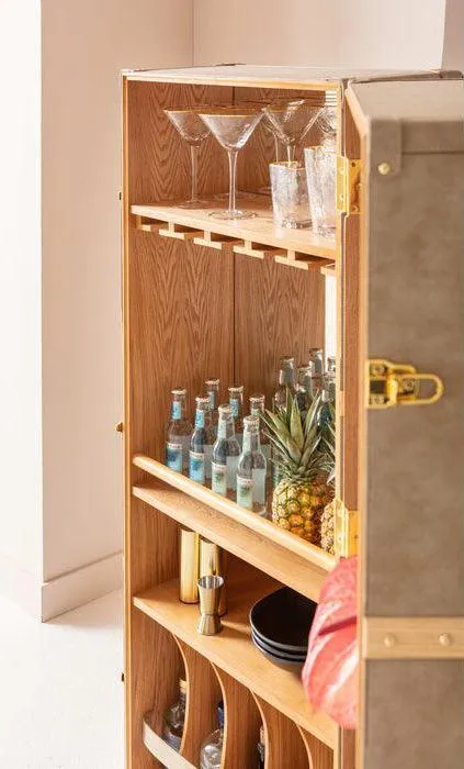 West Coast Mobile Bar Cabinet