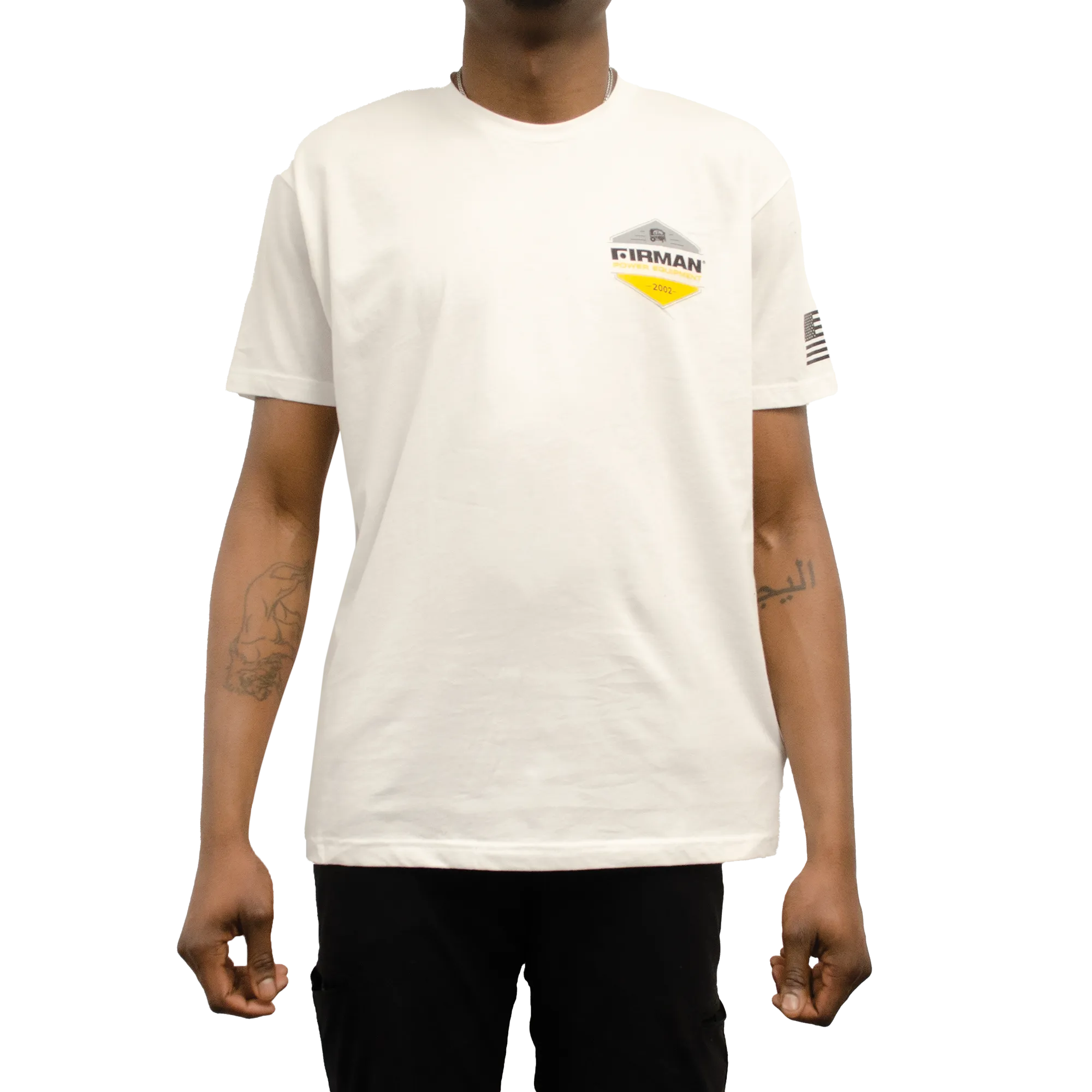 White FIRMAN Badge Shirt
