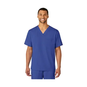 WonderWink Men's Pro V Neck Scrub Top - Galaxy Blue