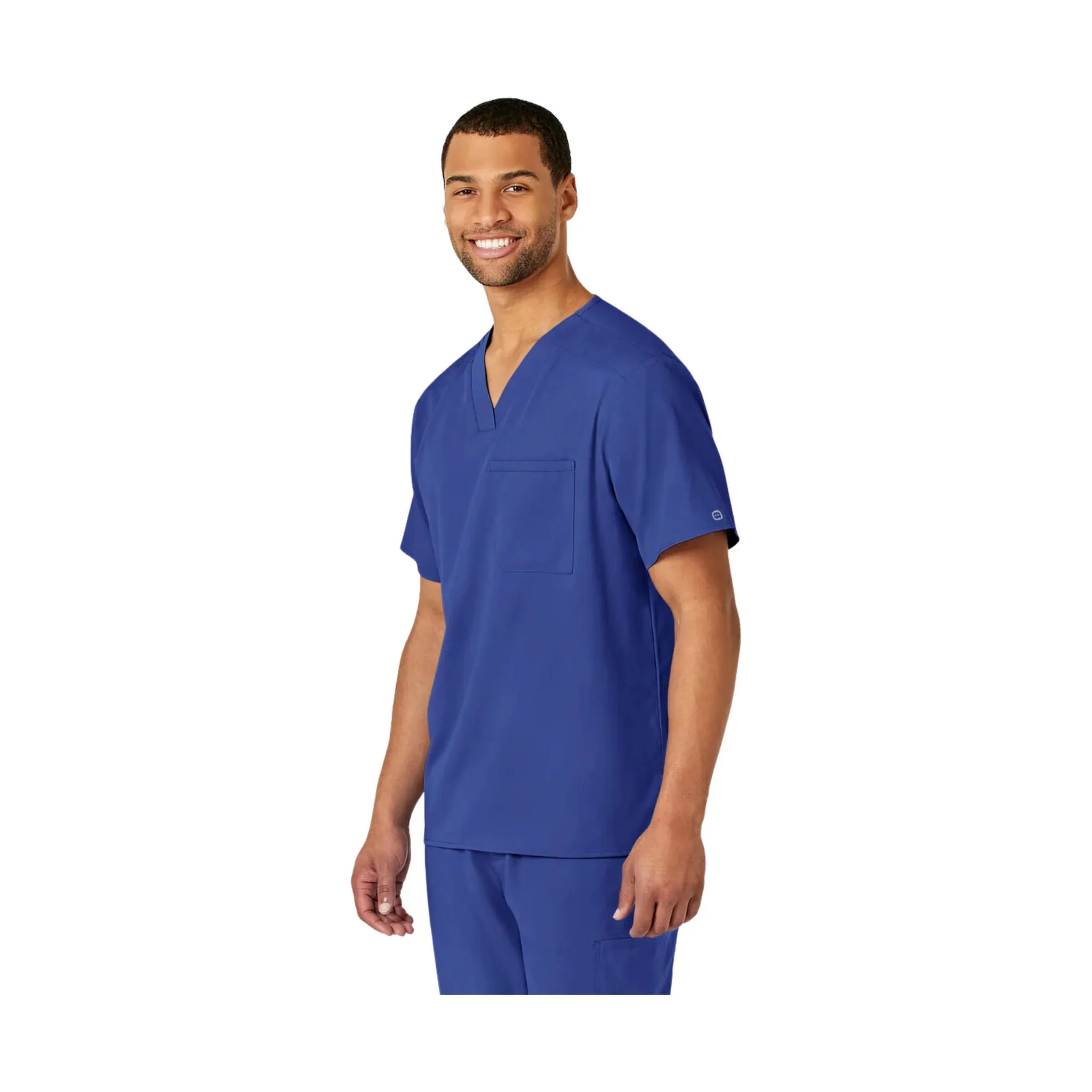 WonderWink Men's Pro V Neck Scrub Top - Galaxy Blue