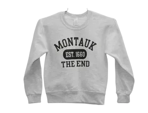 Youth Montauk The End Est 1660 Screen Printed Crewneck