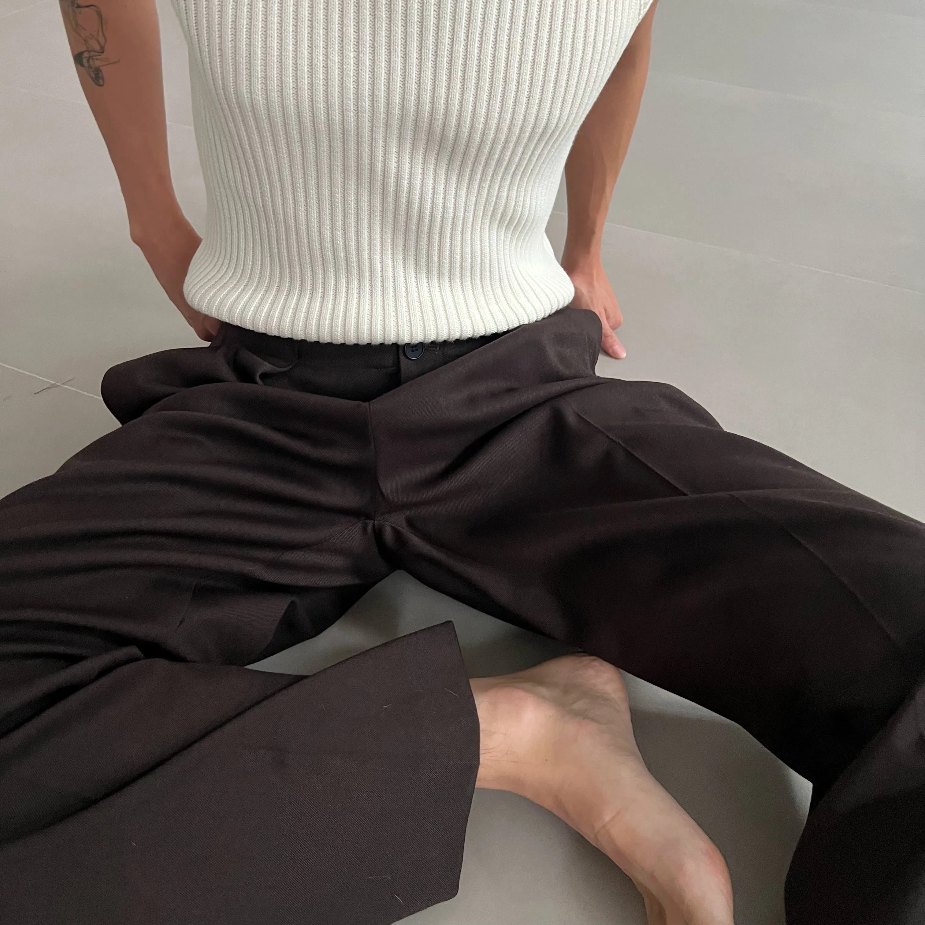 Zhou Roomy Fit Drapey Classic Pants
