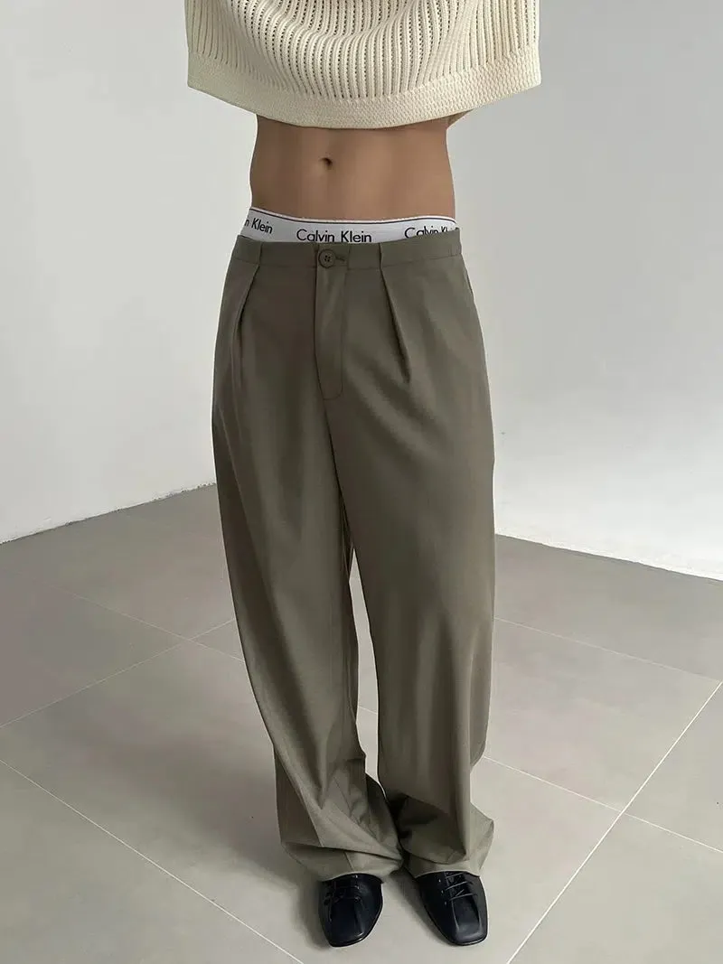 Zhou Roomy Fit Drapey Classic Pants