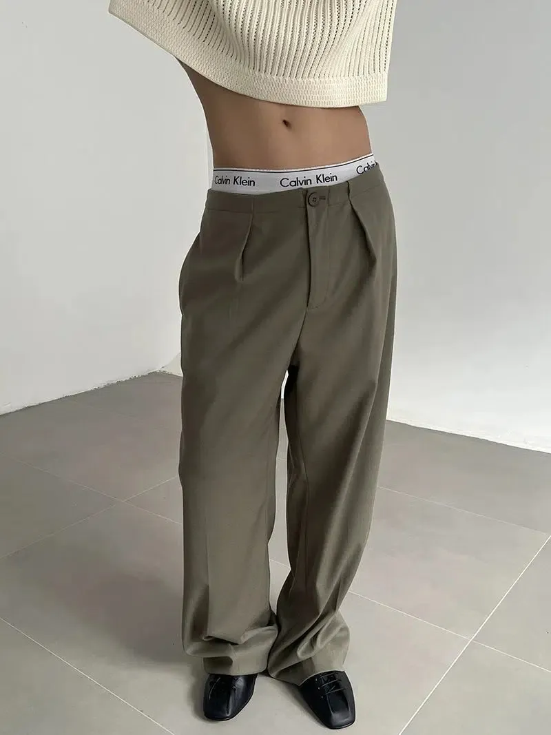 Zhou Roomy Fit Drapey Classic Pants